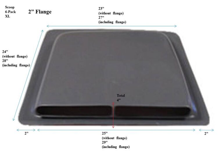 Scoop, Six Pack, XL AAR Quality Fiberglass